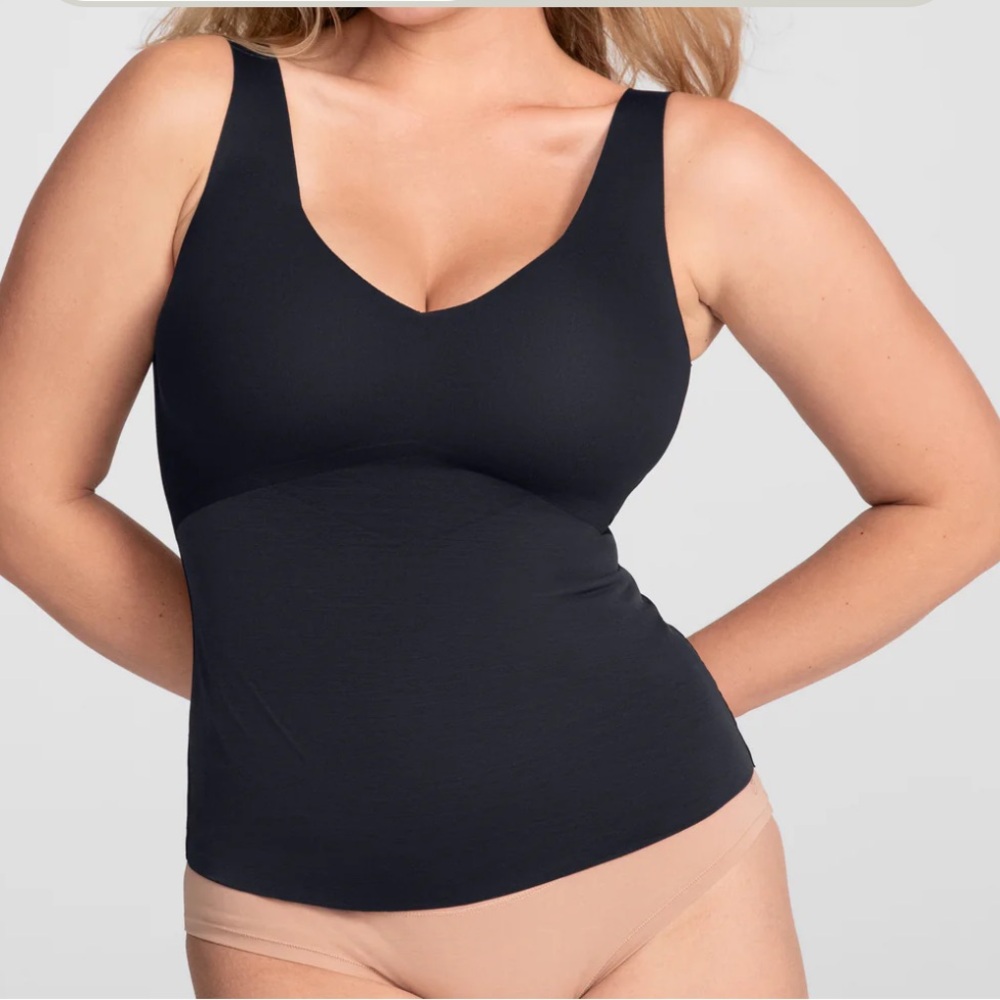 EUC Honeylove Lift Wear Tank Bra Top in Vamp Shapewear Tummy Control Size XL
